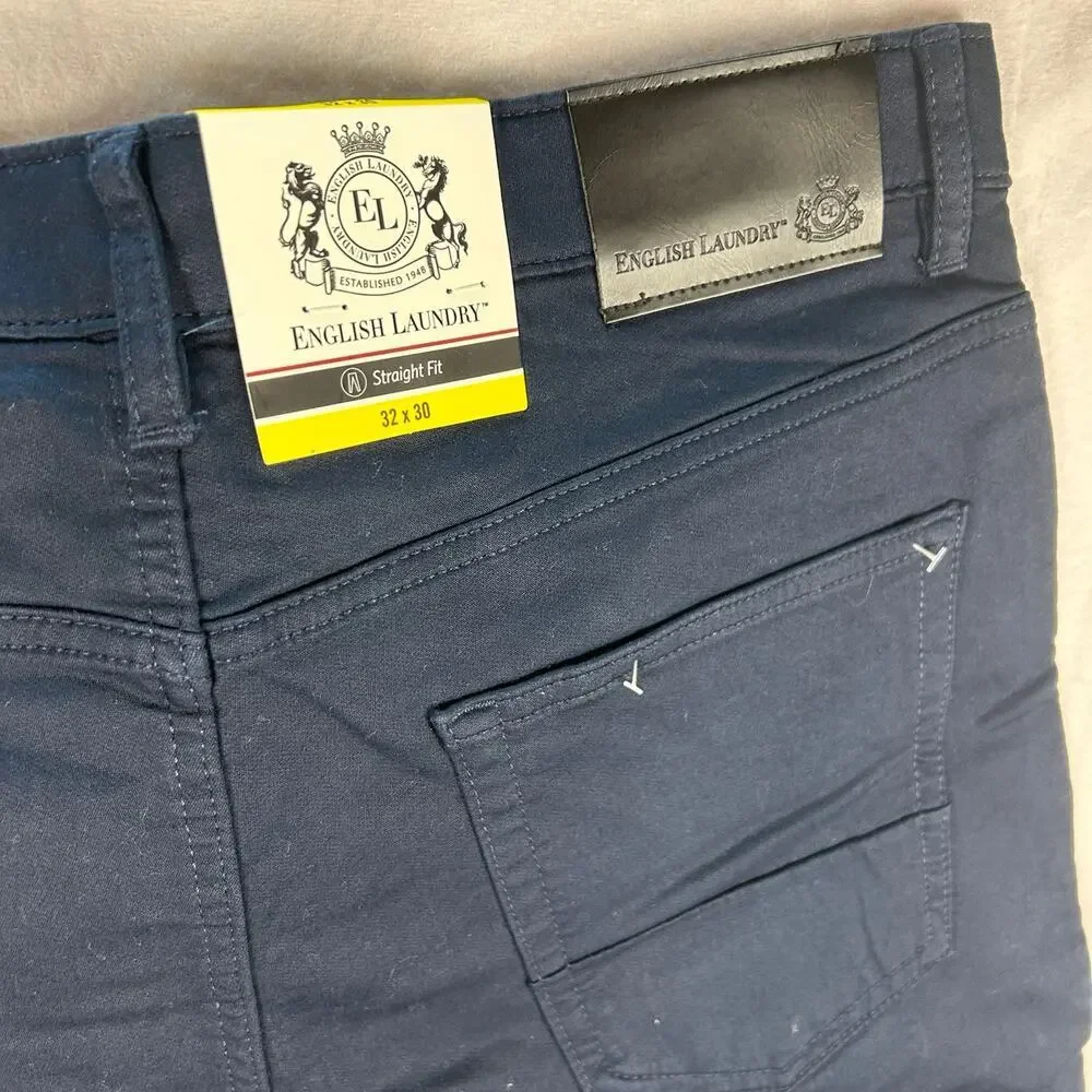 English Laundry Men's Navy Slim Pants 32x30 NWT
